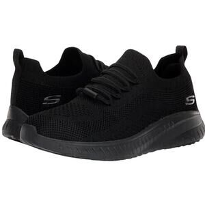 Skechers Women 9.5 Black BOBS Sport Squad Chaos SR Work Sneakers Slip On LB15-22